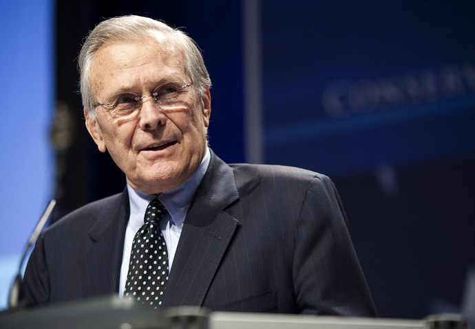Former Secretary of Defence Donald Rumsfeld. (Reuters/Joshua Roberts)