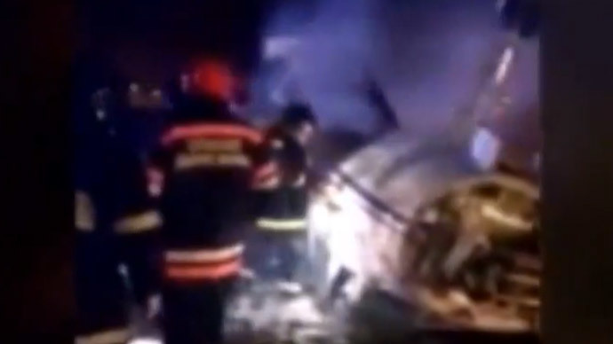 First video: Total CEO’s Falcon 50 plane crash site in Vnukovo Airport