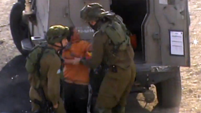 ​IDF soldiers handcuff, blindfold 11yo mentally ill Palestinian (VIDEO)