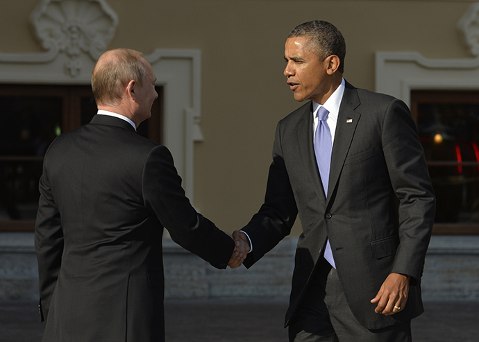Russiaâs President Vladimir Putin (L) and US President Barack Obama (AFP Photo / Eric Feferberg)
