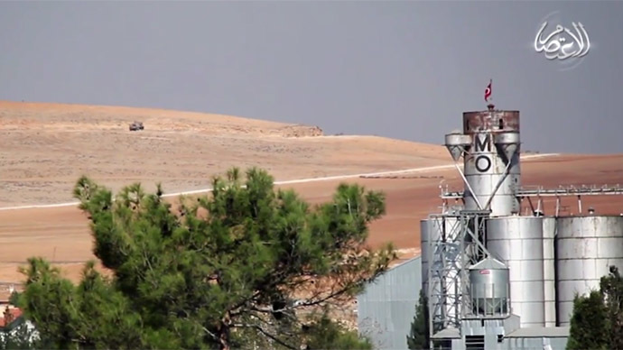 Screenshot from a video released by Islamic State allegedly showing Kobani.