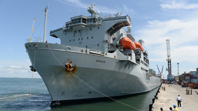 ​Ebola hospital ship docks in Sierra Leone in UK aid effort