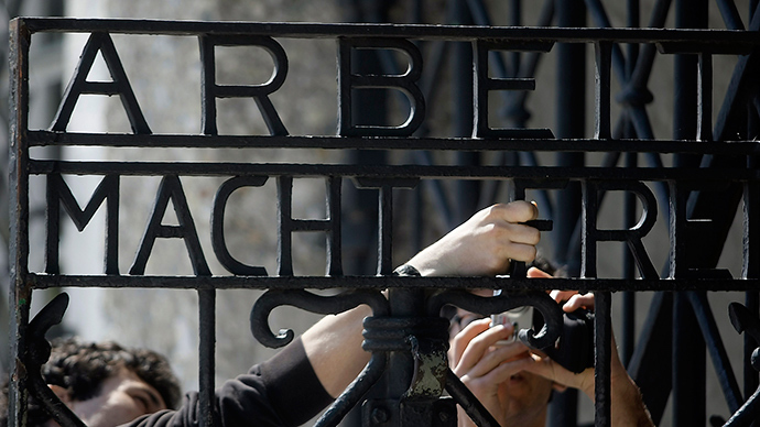 Nazi ‘Arbeit macht frei’ sign stolen from Dachau concentration camp