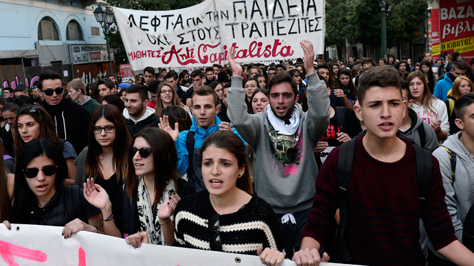 Greek students rage against educational reforms (VIDEO)