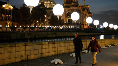 Berlin Wall fall display: 8,000 balloons released over Germany (VIDEO)
