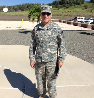 US Army Colonel David Heath poses for a photo on November 7, 2014, at Guantanamo Bay detention camp in Cuba. Heath is the Joint Detention Groupâs new commander asince June 2014. (AFP Photo)