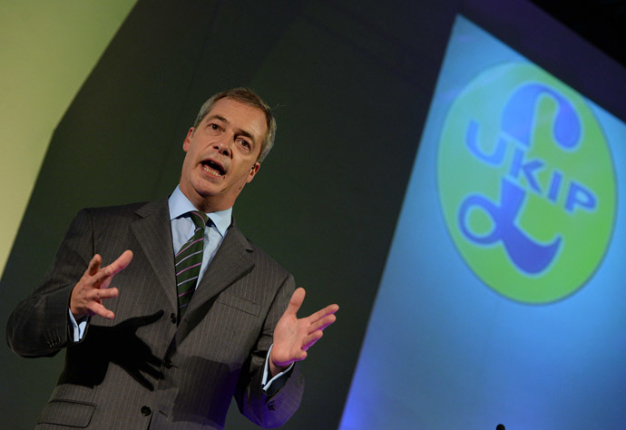 Leader of the UK Independence Party (UKIP) Nigel Farage (AFP Photo)