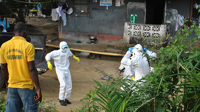 Ebola health workers go on strike in Sierra Leone