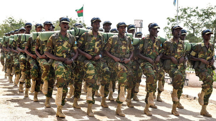 Somalian army special commando unit.(AFP Photo / David Mutua)