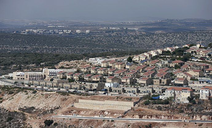 A picture taken on September 5, 2014 shows a partial view of the Israeli settlement of Revava, in northwest West Bank. Israel said it published tenders for 283 new homes in a West Bank settlement, just days after announcing its biggest land grab on occupied Palestinian territory for three decades. (AFP Photo/Thomas Coex)
