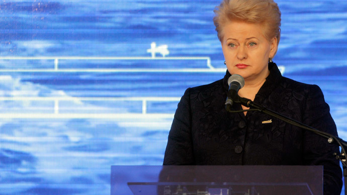 Lithuania's President Dalia Grybauskaite.(Reuters / Ints Kalnins)