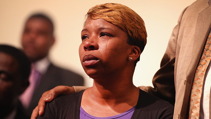 Lesley McSpadden, the mother of slain teenager Michael Brown (AFP Photo / Getty Images / Scott Olson)