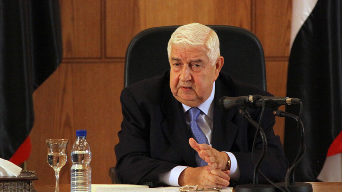 Syria's Foreign Minister Walid Muallem (AFP Photo)