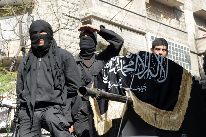 Members of jihadist group Al-Nusra Front (AFP Photo/Karam Al-Masri)