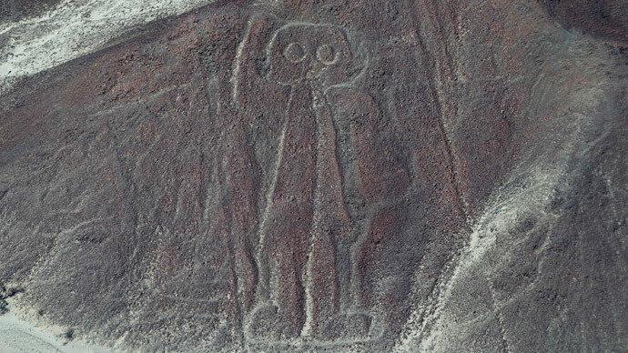Astronaut Nazca Lines in the Nazca.(Reuters/Enrique Castro-Mendivil)