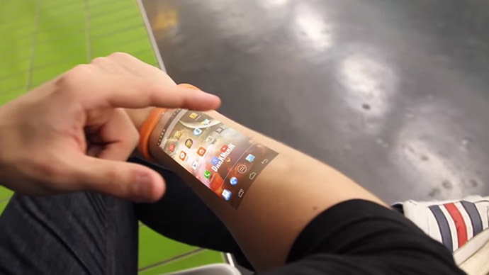 Still from youtube video (Cicret App & Bracelet)