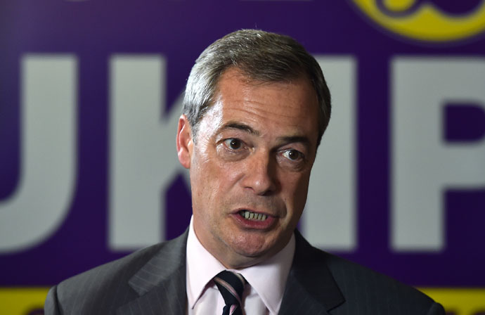 UK Independence Party (UKIP) party leader Nigel Farage (AFP Photo)