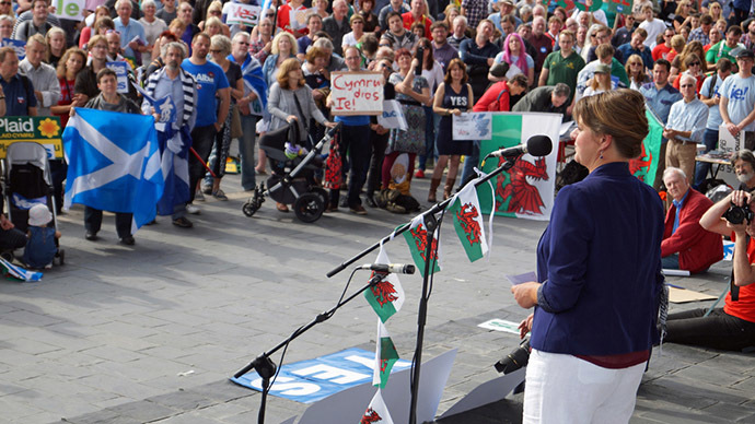 Image from Scottish referendum solidarity rally, partyofwales.org