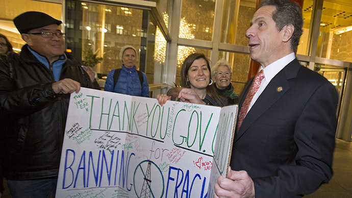 New York state bans fracking for natural gas