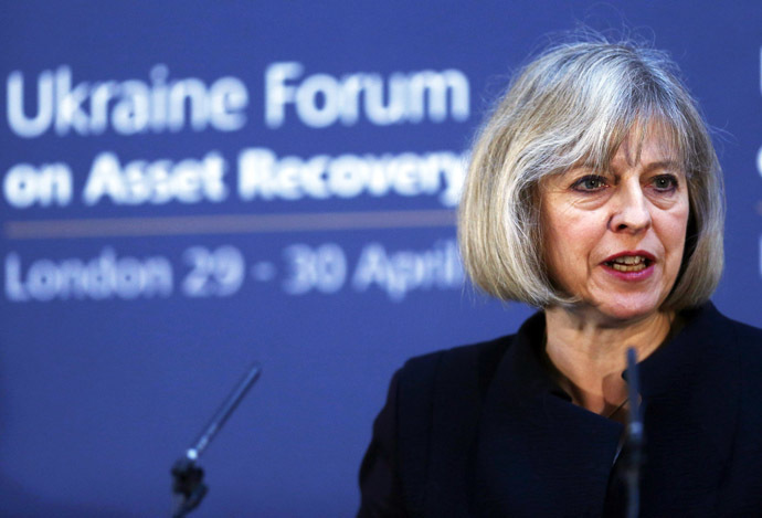 Britain's Home Secretary Theresa May (AFP Photo/Andrew Winning)