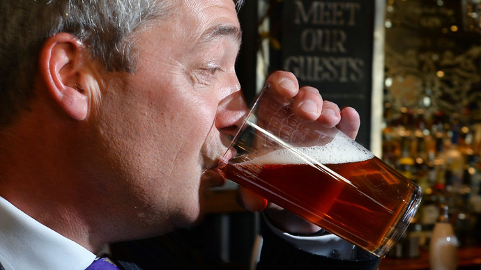 Farage sobers up? UKIP leader ditches booze for January