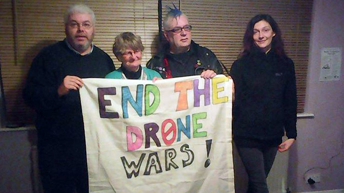 Peace activists protest ‘brutal UK drone warfare’ at RAF base, 4 arrests
