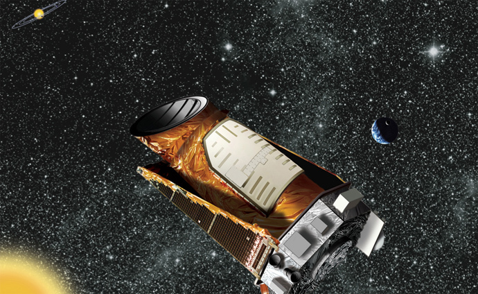 An artist's composite of the Kepler telescope is seen in this undated NASA handout image. (Reuters / NASA / Handout via Reuters)