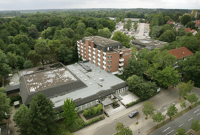 A general view shows an central Delmenhorst near Bremen. (Reuters/Christian Charisius)