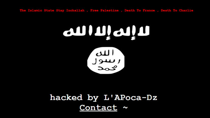 French municipal-websites hacked, replaced with ISIS flag