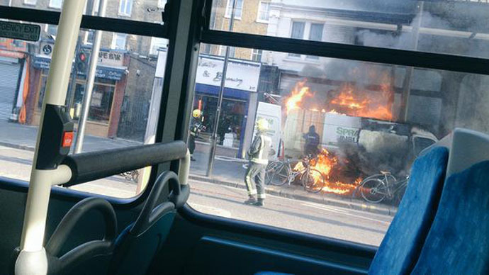 London explosion: ‘Man on fire’ in critical condition