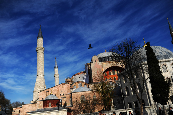 Hagia Sophia, at Sultanahmet in Istanbul. (AFP Photo / Bulent Kilic)