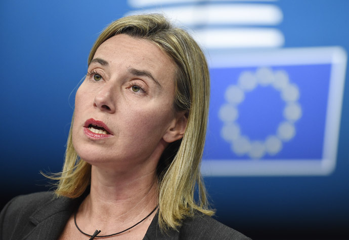 Representative of the Union for Foreign Affairs and Security Policy / Vice-President of the Commission Federica Mogherini (AFP Photo / John Thys)
