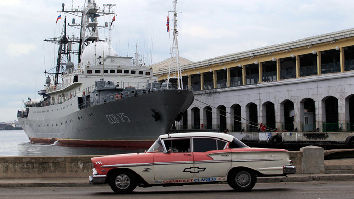 Russian spy ship in Havana ahead of US delegation’s historic visit