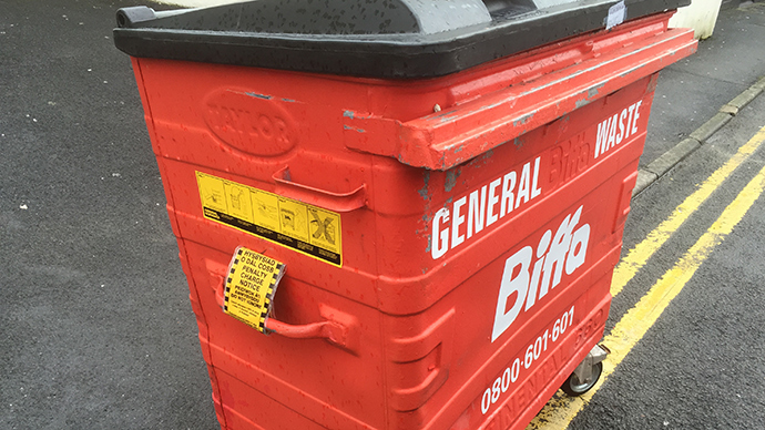Wheelie bin ticketed for ‘rubbish parking’