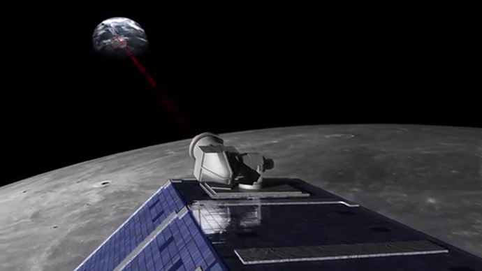 Laser from the Moon (Image from esa.int)