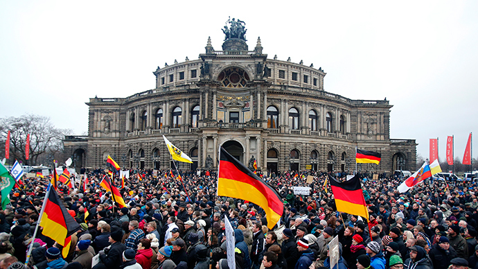 Thousands in Dresden ‘anti-Islamization’ march despite leader’s Hitler-photo fallout