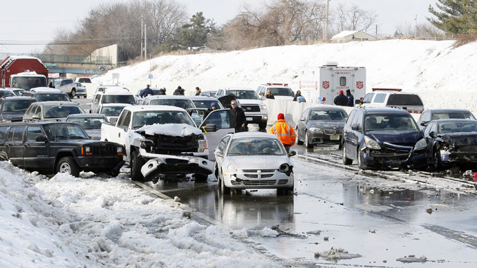 Monster pile-up in upstate New York shuts down highway (PHOTOS)