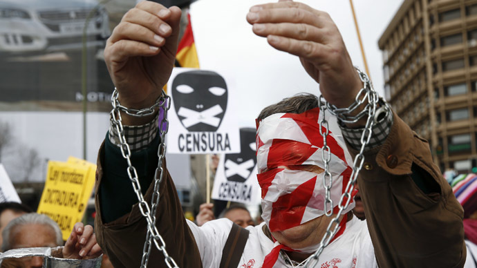 Spaniards take to streets to protest ‘draconian’ new security laws