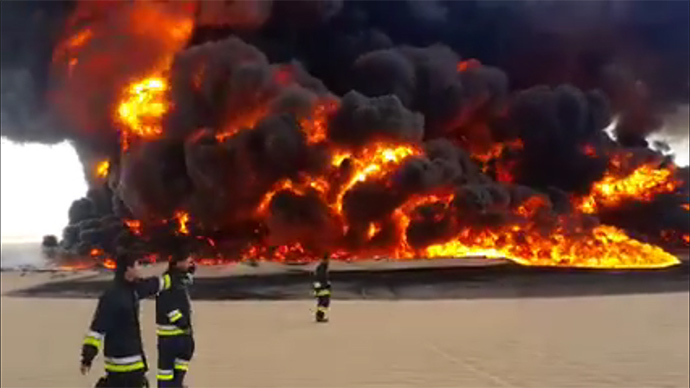 Dome of fire: Libya’s largest oil field sabotaged, company releases footage