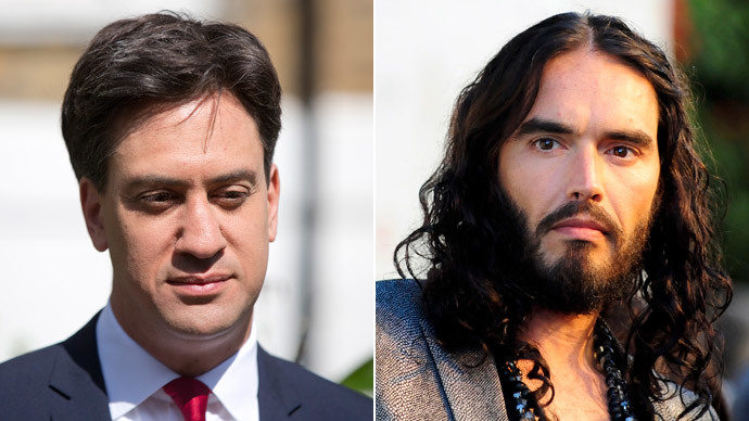 ​‘Saying what people are thinking’: Miliband defends Russell Brand’s ‘don’t vote’ call