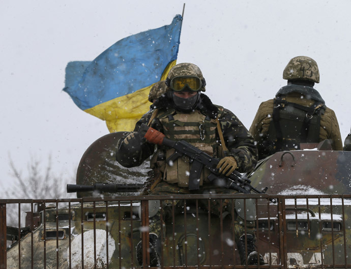 Members of the Ukrainian armed forces. (Reuters/Gleb Garanich)