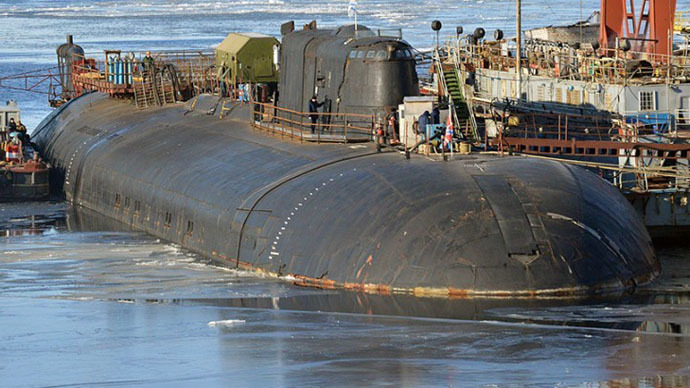 Nuclear submarine catches fire at Russian shipyard