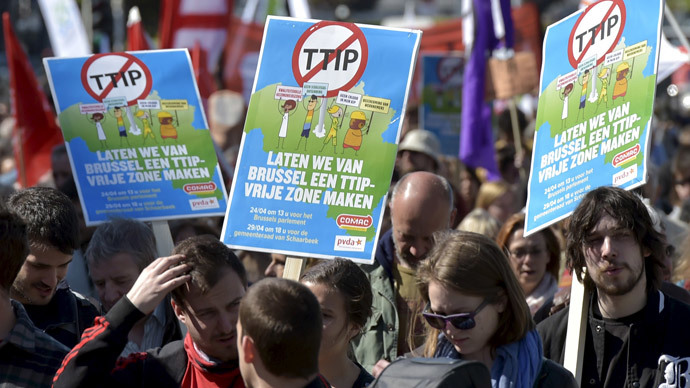 Secretive trans-Atlantic trade pact faces global day of action (PHOTOS, VIDEO)