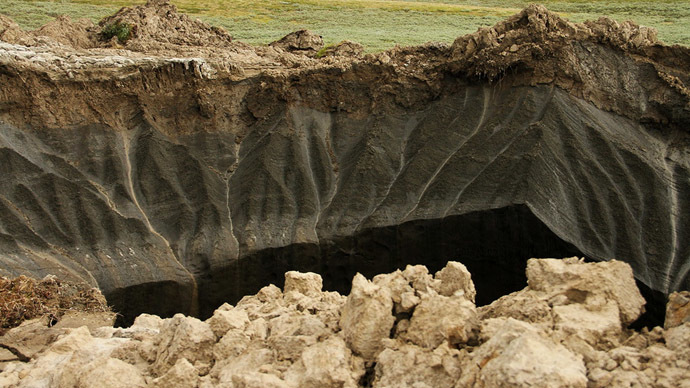 Sinkhole scare: Mysterious giant crater emerges in Siberian village