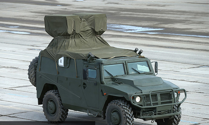Kornet-D antitank missile system mounted on Tiger armored vehicle (image from http://mil.ru)