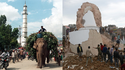 'Before' & 'After' images of Nepal's key landmarks show scale of devastation (PHOTOS)