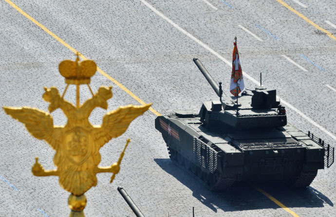 A T-14 tank with the Armata Universal Combat Platform at the military parade to mark the 70th anniversary of Victory in the 1941-1945 Great Patriotic War. (RIA Novosti/Maksim Blinov)