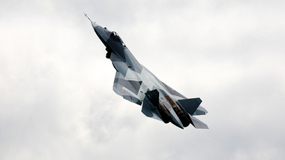 Russia's 5G PAK-FA T-50 fighter debuts with stunt program at MAKS-2015 (VIDEO)