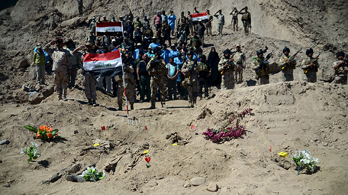 Nearly 600 ‘martyrs’ of ISIS massacre exhumed from mass grave in Iraq