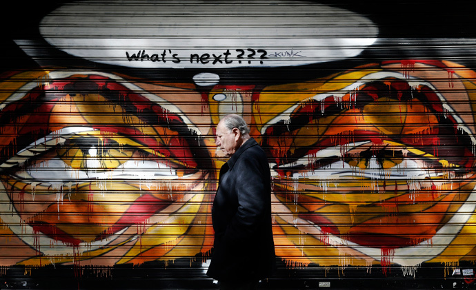 Graffiti in Athens (Reuters / Alkis Konstantinidis)